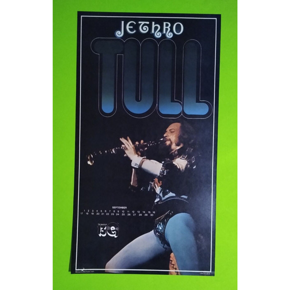 JETHRO TULL Ian Anderson Vintage Art Progressive Rock Music Poster 50 Years Old - Picture 1 of 5